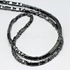 Electroplate Non-magnetic Synthetic Hematite Beads Strands G-J174-3x3mm-07-2