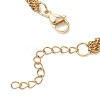 Brass & 304 Stainless Steel Cable Chains Bracelets for Women BJEW-JB12982-4
