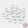 925 Sterling Silver Soldered Closed Jump Rings STER-F032-08S-0.7x4-3