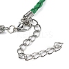 Braided PU Leather Cord Bracelet Making AJEW-JB00032-4