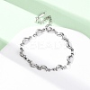 304 Stainless Steel Link Bracelets for Women BJEW-L706-02P-2