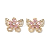Brass Micro Pave Clear Cubic Zirconia Pendants KK-S367-18A-1