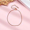 Adjustable Rack Plating Brass Curb Chain Bracelets for Women BJEW-G735-18RG-1