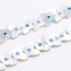 Natural White Shell Mother of Pearl Shell Beads SSHEL-L017-009-1
