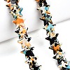 Spray Painted Synthetic Turquoise Beads Strands UNKW-T001-11K-05-4