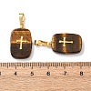 Natural Tiger Eye Pendants G-G461-06G-09-3