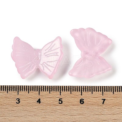 Spray Painted Glass Beads GLAA-Z007-02A-1