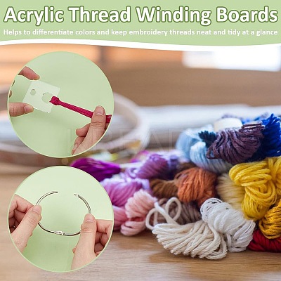 Acrylic Thread Winding Boards AJEW-BC0007-95B-1