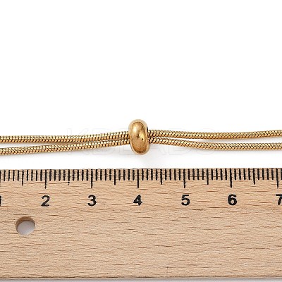 Ion Plating(IP) Adjustable 304 Stainless Steel Slider Necklaces NJEW-L156-004G-1