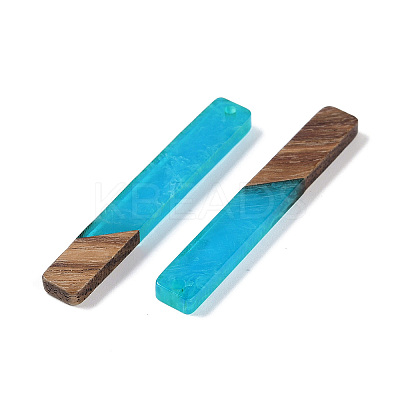 Resin & Wood Big Pendants WOOD-F015-02B-1