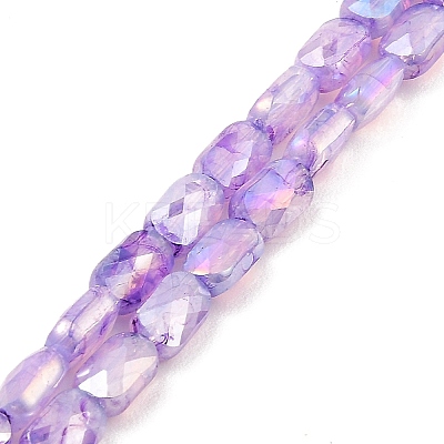 Imitation Jade Glass Beads Strands GLAA-P058-04A-1