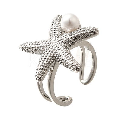 Brass Cuff Rings for Women RJEW-Q008-02P-1