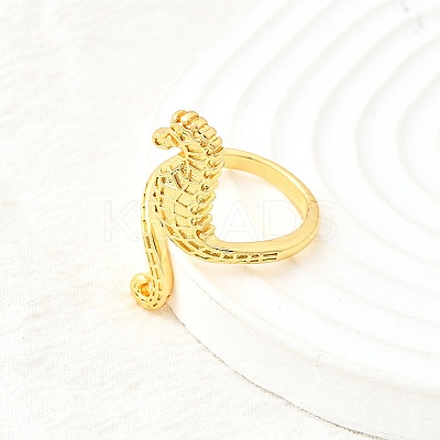Brass Cuff Rings for Women RJEW-F184-08I-G-1