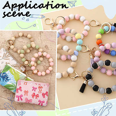 30Pcs 5 Styles Food Grade Eco-Friendly Silicone Focal Beads SIL-PA0001-20-1