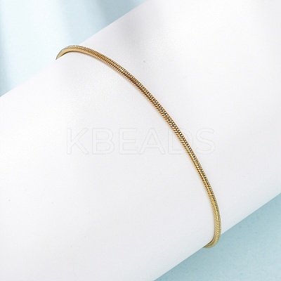304 Stainless Steel Snake Chain Bracelets for Women BJEW-G775-02G-1