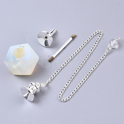 Natural & Synthetic Gemstone Dowsing Pendulums G-R461-25-A-1