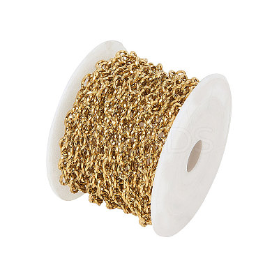 PVD Vacuum Plating 304 Stainless Steel Cable Chains CHS-CJ0001-10G-1