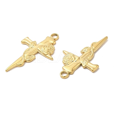 Ion Plating(IP) 304 Stainless Steel Pendants STAS-L020-028G-1