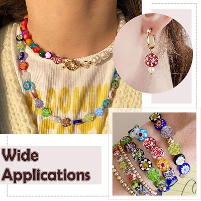 26Pcs 13 Colors Transparent Lampwork Beads LAMP-CJ0002-35-1