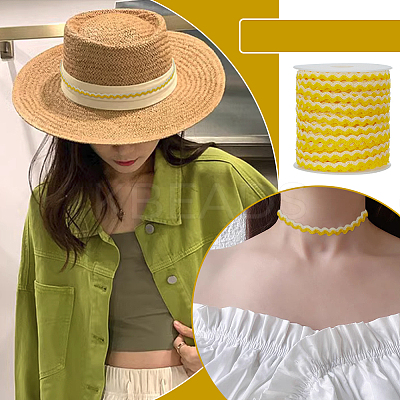 2 Bundles Polypropylene Wavy Fringe Trim Ribbon OCOR-FG0003-05C-1