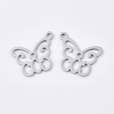 Tarnish Resistant 201 Stainless Steel Pendants LS-X-STAS-T045-42P-1