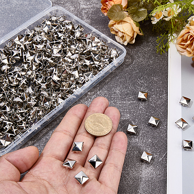 500Pcs Brass Studs Rivets KK-SP0002-55-1