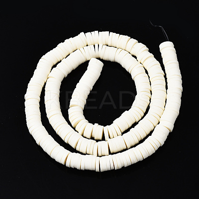 Handmade Polymer Clay Beads Strands CLAY-R089-6mm-133-1