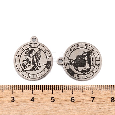Non-Tarnish (Defective Closeout Sale: Scratched) 201 Stainless Steel Pendants STAS-XCP0001-91-1