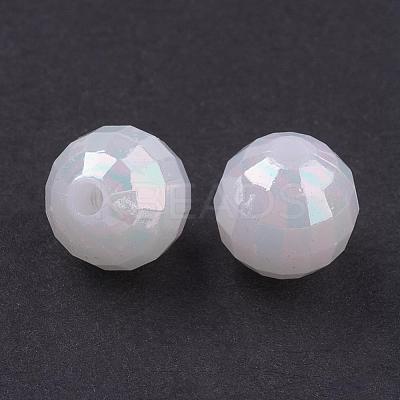 White AB color Plated Acrylic X-PL421-1-1