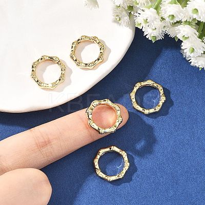 SHEGRACE Brass Spring Gate Ring XGRQ58951-757G-1