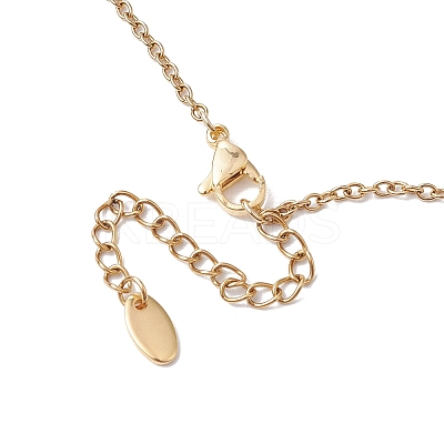 Bowknot Alloy Shell Pearl Beaded Necklaces NJEW-JN04819-1