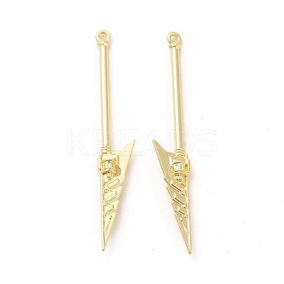 Rack Plating Alloy Big Pendants PALLOY-E025-10G-1