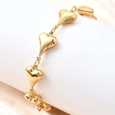304 Stainless Steel Link Bracelets for Women BJEW-P354-01B-G-1