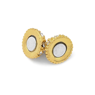 Rack Plating Alloy Magnetic Clasps with Loops PALLOY-F256-01A-G-1
