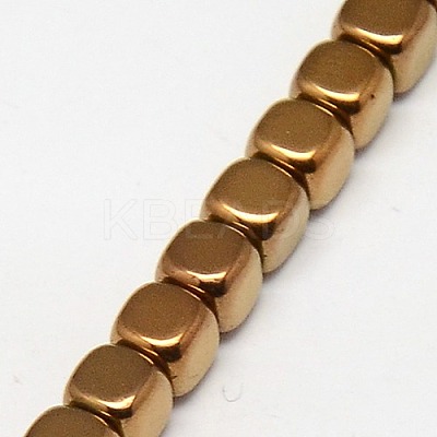 Electroplate Non-magnetic Synthetic Hematite Beads Strands G-J172-2x2mm-05-1