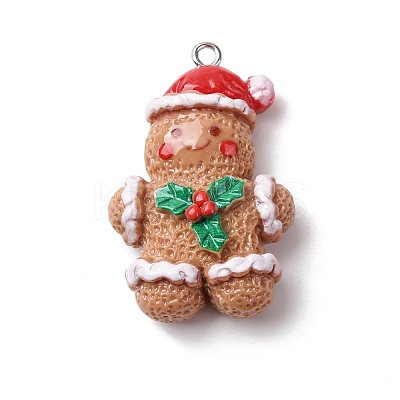 Christmas Opaque Resin Pendants LS-RESI-A049-05A-1