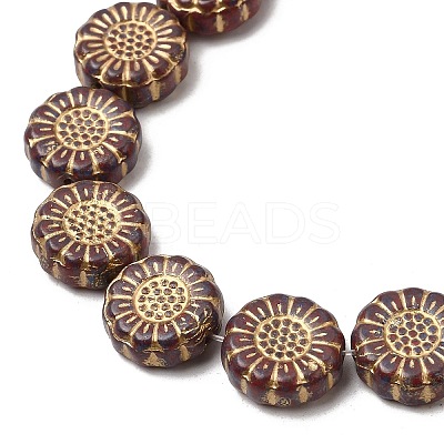 Painted Glass Beads Strands GLAA-Z021-06-1