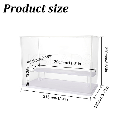 Transparent Plastic Minifigures Display Case ODIS-WH0025-142A-1