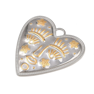 304 Stainless Steel Pendants STAS-P429-01A-A-1