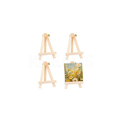Foldable Wood Triangle Easel WOOD-WH0034-52A-1