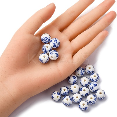 20Pcs Handmade Porcelain Beads PORC-FP0001-03A-1