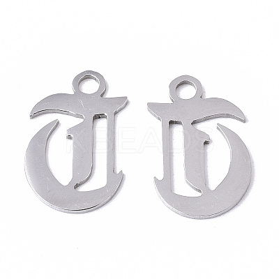 Tarnish Resistant 201 Stainless Steel Pendants STAS-N091-40T-1