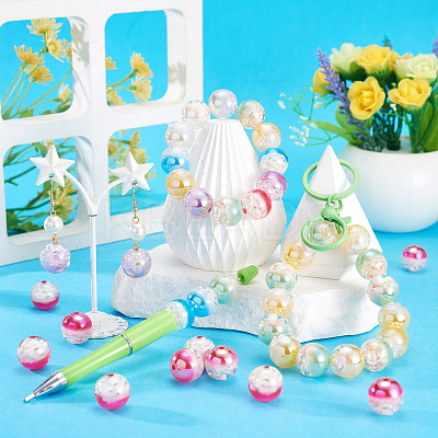10Pcs Resin Beads PACR-TA0001-33E-1