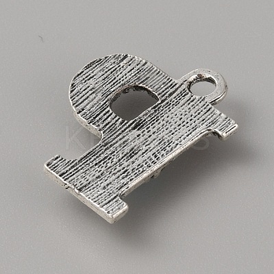 Alloy with Resin Imitation Synthetic Turquoise Pendants FIND-TAC0017-37P-1