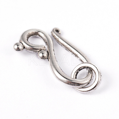 Tibetan Silver Hook and Eye Clasps LS-LF1277Y-1