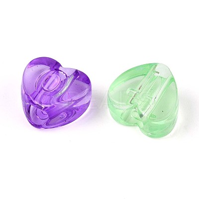 650-700G 6 Colors Transparent Acrylic Beads OACR-T029-85M-1