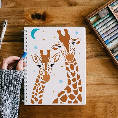 Large Plastic Reusable Drawing Painting Stencils Templates DIY-WH0202-391-1