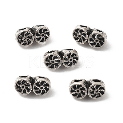 Tibetan Style Alloy Beads PALLOY-F317-01AS-1