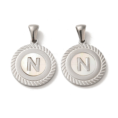 304 Stainless Steel Pendants STAS-I204-N-P-1