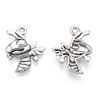 Tibetan Style Alloy Bee Pendants LS-TIBE-Q037-029-RS-1